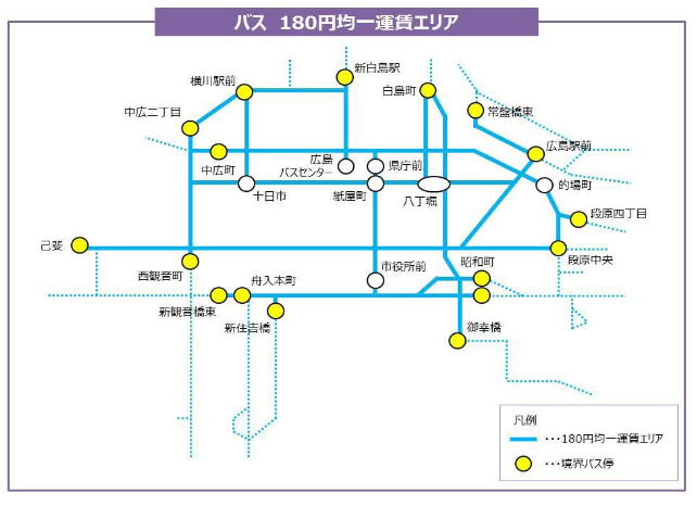 180円均一運賃エリア